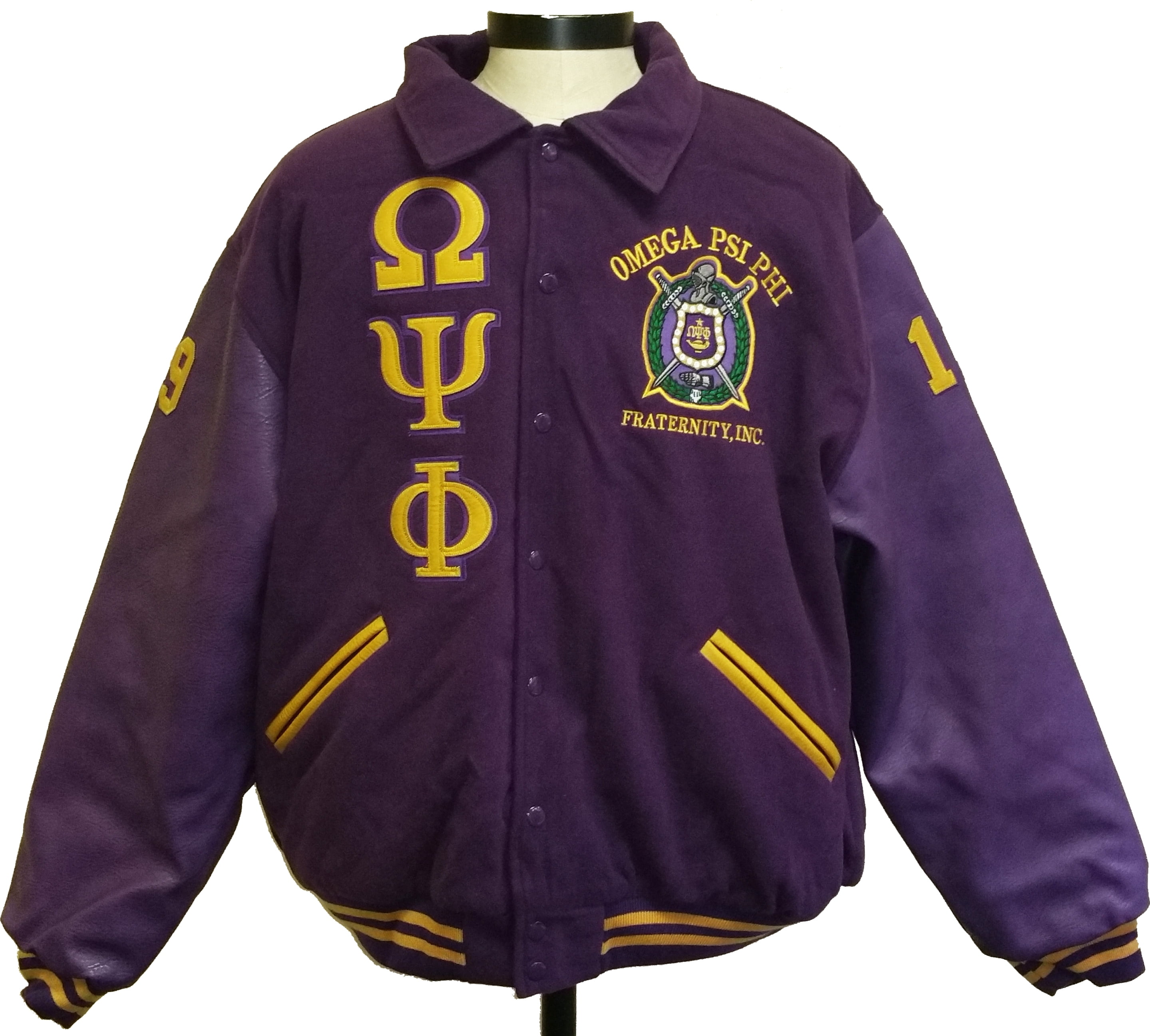 omega psi phi jean jacket
