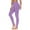 Purple, variant on ibuvkizy High Waisted Leggings for Women Tummy Control,Women's Solid Color Yoga Exercise Leggings Casual Pants Leggings Brown,XL