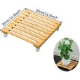 thumbnail image 2 of Pots de Jardinière Robustes avec Support de Jardinière à 4 Roues pour Usage Intérieur Ou Extérieur - 30, 2 of 5