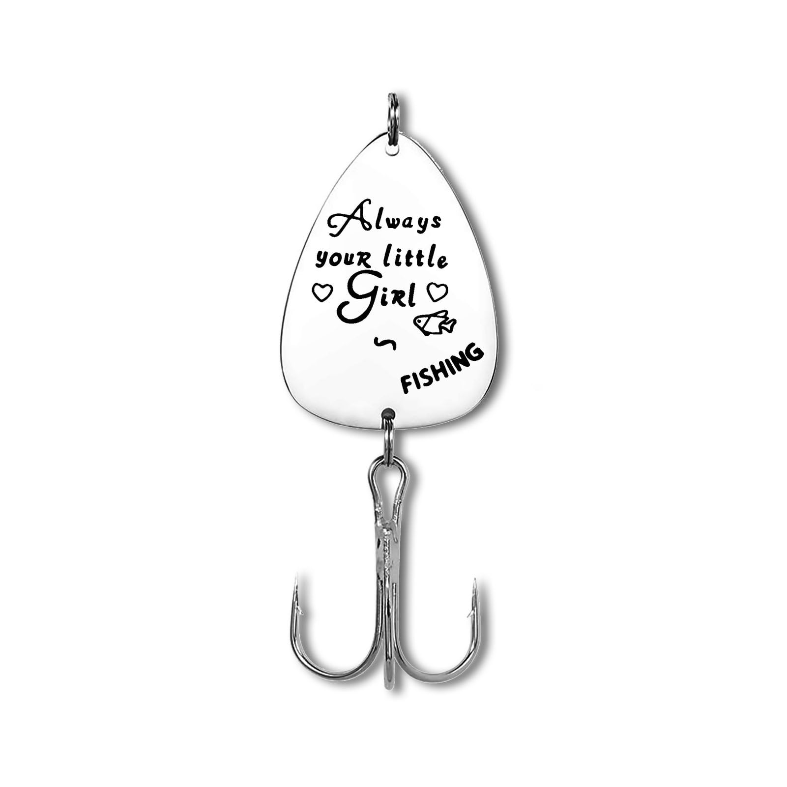 Dad Gifts from Daughter Fishing Lures Gift for Dad Father Stepdad Wedding  Gift for Father of the Bride Fathers Day Fish Hooks Hook Gift Graduation  Christmas Birthday Gifts Fishing Hook Present for