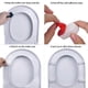 thumbnail image 5 of Protectores para asiento de inodoro (paquete de 4) - Protectores para inodoro que elevan el asiento del inodoro para la instalación del bidé - Protectores para asiento de bidé, 5 of 6