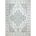 thumbnail image 1 of Bashian R131-IVGY-76X96-BNAL89 Bashian Valencia Collection Floral Transitional 100 Percent Wool Hand Tufted Area Rug, Ivory & Grey - 7 ft. 6 in. x 9 ft. 6 in., 1 of 1