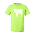 thumbnail image 2 of Farm Raised Cow Animal Lover Men's Graphic T-Shirt, Safety Green, 2XL, 2 of 3