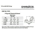 thumbnail image 6 of Charlotte Pipe PVC 00707X 0800HA Schedule 40 PVC P-Trap With Cleanout, 2-In. - Quantity 1, 6 of 6