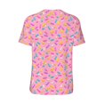 thumbnail image 3 of Haiem Hip Hop Hipster Baseball Jersey Button Down Shirts Sports Uniforms Men Women Jersey(Pink Donut,Large), 3 of 9