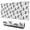 White Chicken Sketch, variant on Long Mouse Pads for Desk,Green Chicken Pattern Desk Mats on Top Of Desks, Desk Mouse Pad Extra Large with 3mm Non-Slip Base and Stitched Edge for Gaming,Office,Work,Home 31.5x11.8in