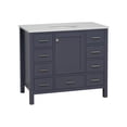 thumbnail image 2 of Horizon 42" Bathroom Vanity with Marine Gray Cabinet and Engineered White Top, 2 of 6