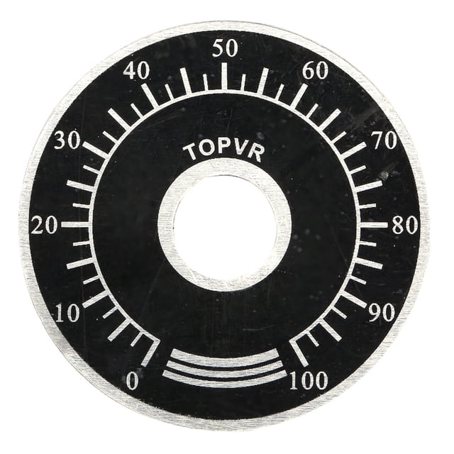 Perilla Giratoria De Potenciómetro, Juego De 5 Perillas Con Placa De Escala Digital, Material De Primera, Accesorios De Bricolaje Para Control De Volumen, Fácil