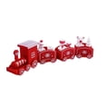 thumbnail image 3 of Tren navideño pintado a mano con , adornos navideños, artesanía tradicional para decoración de festival de chimenea, coleccionabl Rojo perfecl Trenes en miniatura, 3 of 8