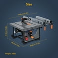 thumbnail image 6 of ChaoLink Table Saw for Jobsite 98% Vacuuming Rate, CuisinAid 8.5 inch Table Saw 5000RPM Cutting Speed, 2000W,15A Table Saw with Low NoiseA, 6 of 7