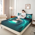 thumbnail image 4 of Castle Fairy Kids Boys Black Gamepads Queen Sheet Sets,Video Game Bed Set, 4 of 7