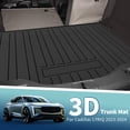 thumbnail image 2 of Unique Bargains Flat Face Cargo Liner Rear Trunk Mat Trunk Cargo Luggage Boot Tray Mat Vertical Stripes Pattern for Cadillac Lyriq 2023-2024 Anti-Slip, 2 of 7