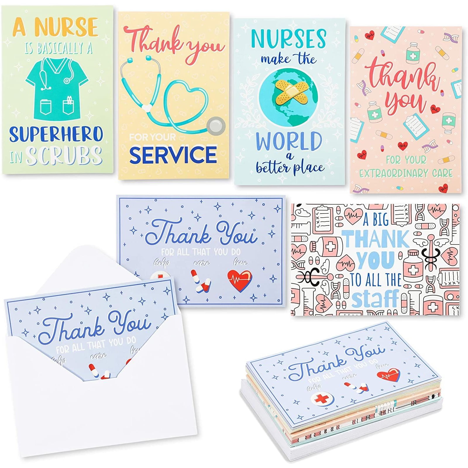 Thank You Gift Showing Appreciation of Nurse Showing Kindness Key Ring Gift Card 