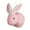 Pink, variant on BINGLI 3D Plush Easter Bunny Hanging Decoration - Fluffy Stuffed Rabbit Wall Display for Doorway Decor, Spring Festival Celebrations, Easter Party Backdrops, Seasonal Living Room Ornaments