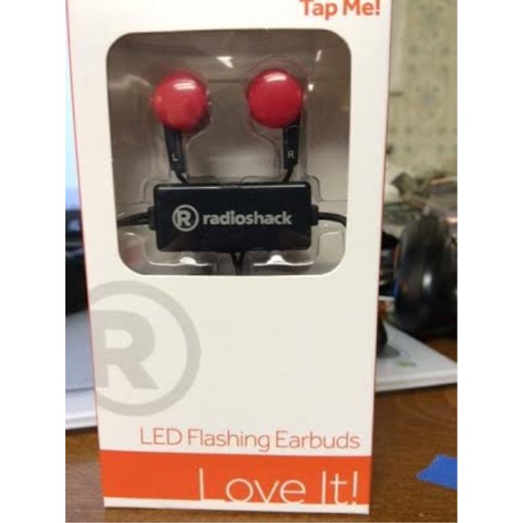 RadioShack LED Flashing Earbuds (Blue)