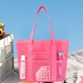 thumbnail image 4 of Bolsa De Playa Personalizada Con Nombre Bordado Y Color De Bordado | Bolsa De Malla Personalizada Para Mujer Bolso De Hombro Plegable Para Piscinas Bolsa De Playa Para Viajes Bolsas De Almacenamien, 4 of 6