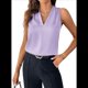 thumbnail image 1 of Camisetas Sin Mangas Plisadas para Mujer, Color , Talla S, 1 of 4