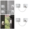 thumbnail image 1 of Hml 2 Pack Refrigerator Door Locks With 4 Keys File Drawer Lock Freezer Door Lock And Child Cabinet Locks, 1 of 5