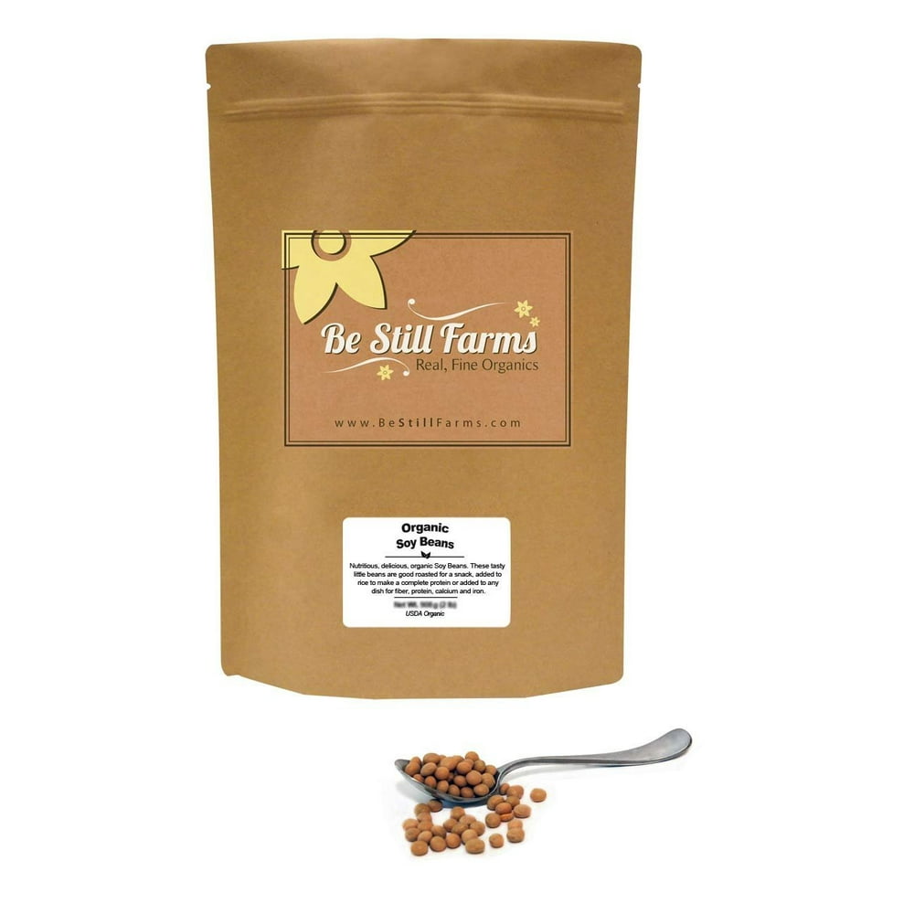 Be Still Farms Organic Soybeans (1 Lb) Raw Soy Beans are Organic Beans