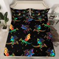 thumbnail image 2 of jejeloiu Cute Dragon Bed Sheets,Magic Animal King Sheets For Boys Teens 4pcs, 2 of 7