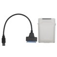 thumbnail image 1 of Adaptateur de Disque Dur, 5Gbps 4 To Interface Haute Vitesse Boîte de Protection SSD pour HDD 7-12.5mm Blanc, Gris, Bleu, Rouge, Vert, 1 of 7