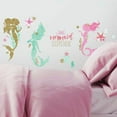 thumbnail image 3 of Mermaid Peel and Stick Wall Decals with Glitter, 3 of 6