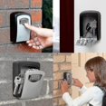 thumbnail image 1 of Caja de bloqueo de llaves con combinación de 4 dígitos, caja de almacenamiento de seguridad segura para llaves de montaje en pared para compartir llaves de forma segura en interior, 1 of 3