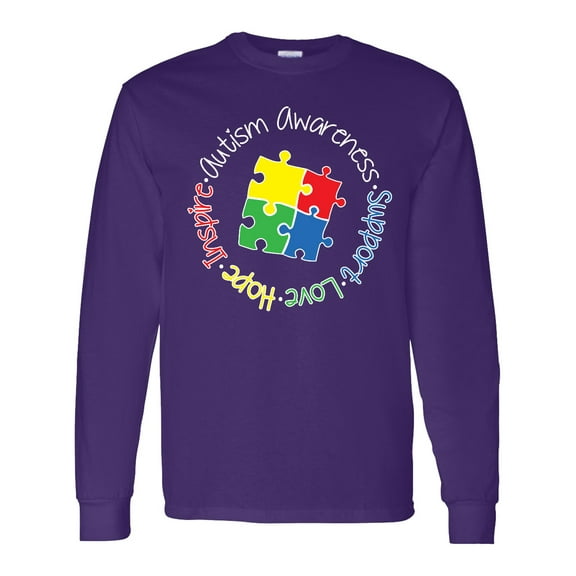 Inktastic Autism Awareness Circle Long Sleeve T-Shirt