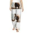 thumbnail image 2 of Kdxio Women's Comfy Stretch YakPrint Drawstring Pajama Pants-Large, 2 of 9