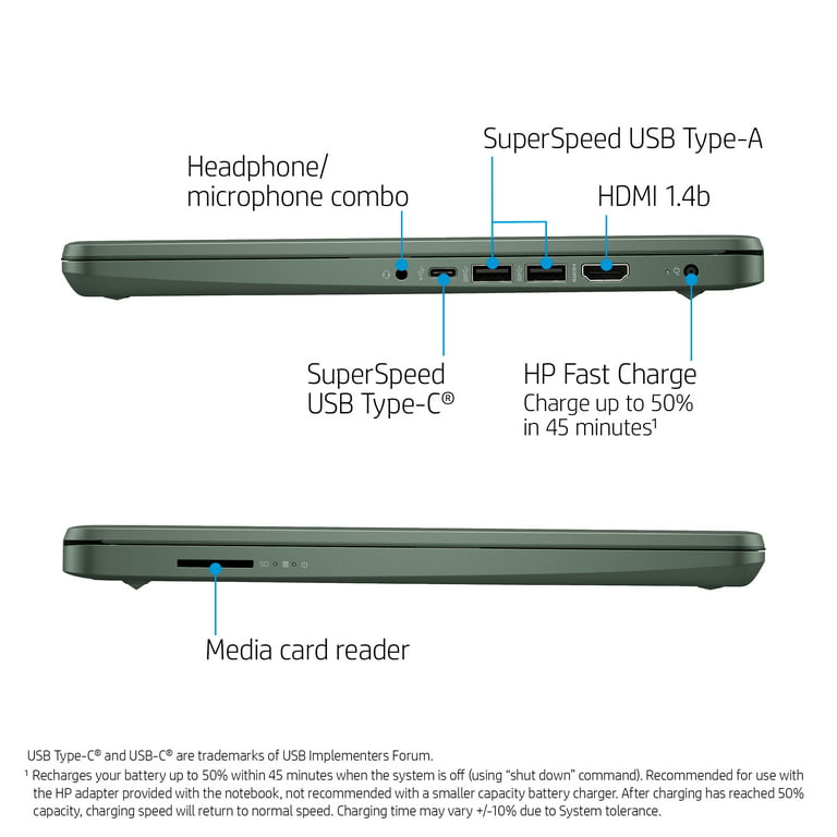 Ordinateur Portable HP 14 dq – CORE I3 – 512Go SSD 8Go RAM 14 Pouces  (Garantie 6 mois) – MADON CI