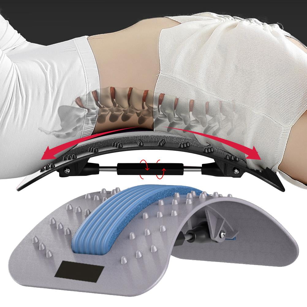 Back Massager Portable Back Stretch Board Adjustable Spine Corrector for Office Gym Home