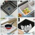 thumbnail image 3 of Stainless Steel Sink Protectors Bottom Grid With Rubber Feet 2 Pcs (silver ), 3 of 8