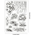 thumbnail image 6 of Raindrop Clear Stamps Water Drop Clear Rubber Stamps Droplets Silicone Stamps for DIY Scrapbooking Photo Album Decorative Cards Making Home Decoration 6.3x4.33inch, 6 of 8