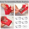thumbnail image 3 of shiyou-Bread Lame Scoring Tool - Bread Lame Cutter for Sourdough,Handcrafted Bread Making Bakers ​Razor,Professional Sourdough Scoring Tool for Sourdough Bread Baking & Bread Making Tools - 5 Razor B, 3 of 4