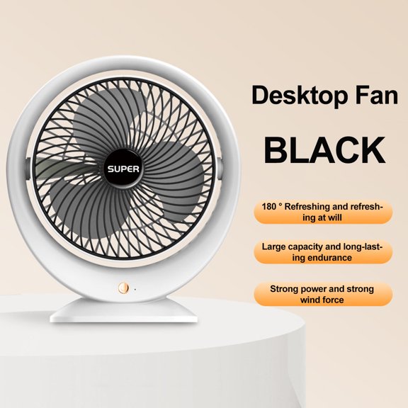sruoe Small Tabletop Fan, Desk Fan, Table Top Fan, Desktop Fan Rechargeable, Bathroom Fan, Clip on Fan, Indoor Fan, Small Desk Fan, Outdoor Fans for Patios Office Fan