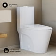 thumbnail image 4 of St. Tropez Comfort Height One-Piece Elongated Toilet, Vortex Dual-Flush 1.1/1.6 GPF, White Hardware, 4 of 9