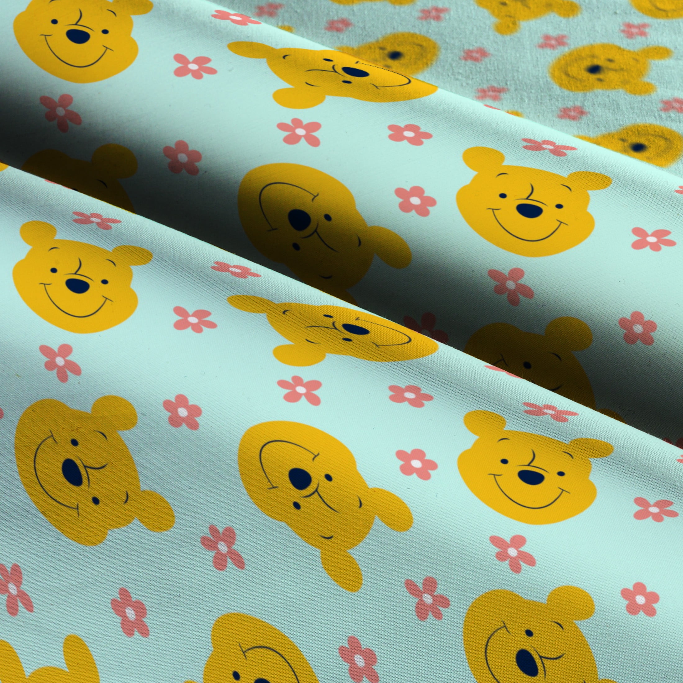 Springs Creative Disney Pooh Springtime Toss Fat Quarter Fabric