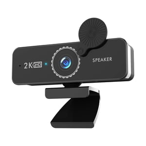 Webcam, 1440P HD Webcam Ordinateur Webcam avec Microphone USB PC Caméra Web 120-degree Grand angle avec double haut-parleurs Free Drive pour l'enregistrement