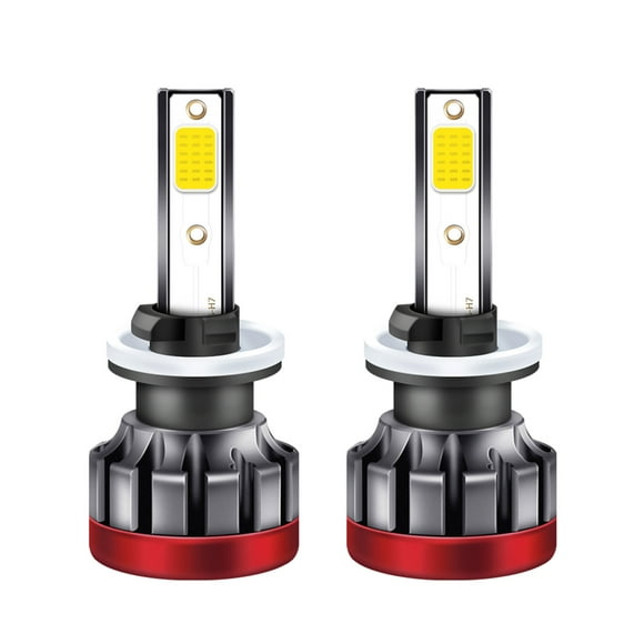 Arealer 2 Pcs Ampoules Anti-Buée LED 880/881 3000K Jaune 3000 Lumens 30W Haute Puissance Lumière Anti-Buée LED Ampoules DRL pour Voitures Camions