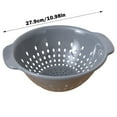 thumbnail image 3 of 1PC Plastic Colander Bowl with Handle - Small Food Strainer for Kitchen Vegetables, Pastas, Fruit - Dishwasher Safe, 3 of 8