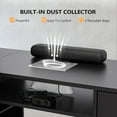 thumbnail image 3 of Ktaxon Manicure Table, 52" L-Shaped Nail Desk with Dust Collector, Storage Rack and Drawers, Black, 3 of 7