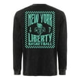 thumbnail image 3 of Unisex-Sportiqe  Black New York Liberty Rock & Roll Collection Bono Mineral Wash Premium Long Sleeve T-Shirt, 3 of 3