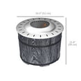 thumbnail image 3 of Outsunny Smokeless Fire Pit with Mat, 20" Firepit, Magnesium Oxide, Black, 3 of 10
