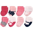 thumbnail image 1 of Calcetines Luvable Friends unisex Baby Terry Navy Mary Jane 6-12 M, 1 of 1