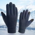 thumbnail image 2 of COMVALUE Winter Gloves Men Women Touch Screen Thermal Polar Fleece Gloves, Warm Gloves for Running Cycling Driving Hiking (Blue, L), 2 of 8