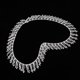 thumbnail image 5 of Tassel Necklace Tassel Chain Decorative Chain Diamond Trim Diamond Necklace Rhinestone Tassel Chain Hand Made DIY Accessory Strass Crystal Diamond Decoration ChainSilver, 5 of 8