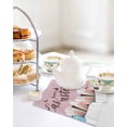 thumbnail image 4 of Happy Easter Kitchen Dish Towels for Drying Dishes Set of 2, Colorful Spring Eggs Pink Wooden Waffle Weave Microfiber Hand Tea Bathroom Towels Quick Dry & Absorbent Towel 12x12, 4 of 7