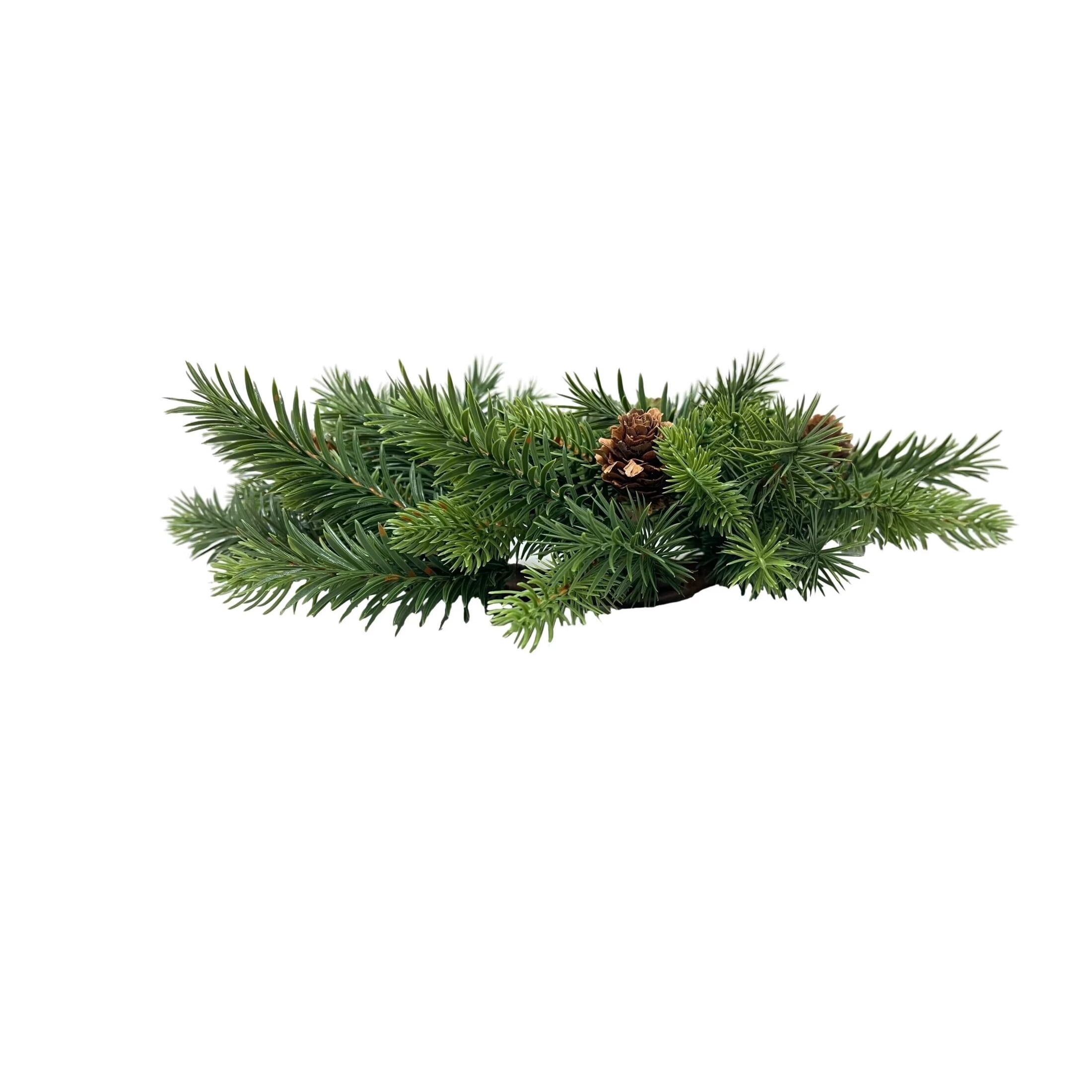 Evergreen with Pinecones Artificial Mini Christmas Wreath, Green, 11", by Holiday Time