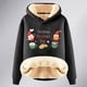 thumbnail image 4 of WILLBEST Sudadera Larga para Mujer Womens Casual Plus Velvet Christmas Series Printed Long Sleeve Hooded Sweatshirt Grande, 4 of 4