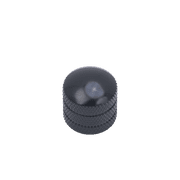 LOOKSEVEN 1-4 Pcs 18-Splines 6mm Metal Guitar Dome Top Volume Tone Knobs 3 Colors- Black (1 Pcs)